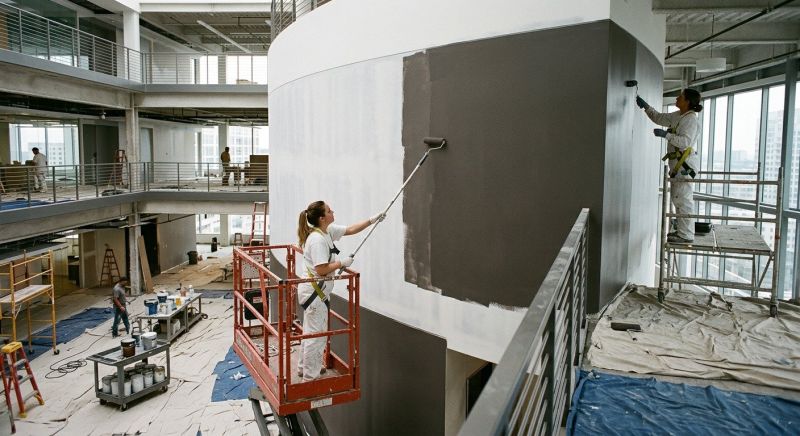 Commercial Interior Painting project example